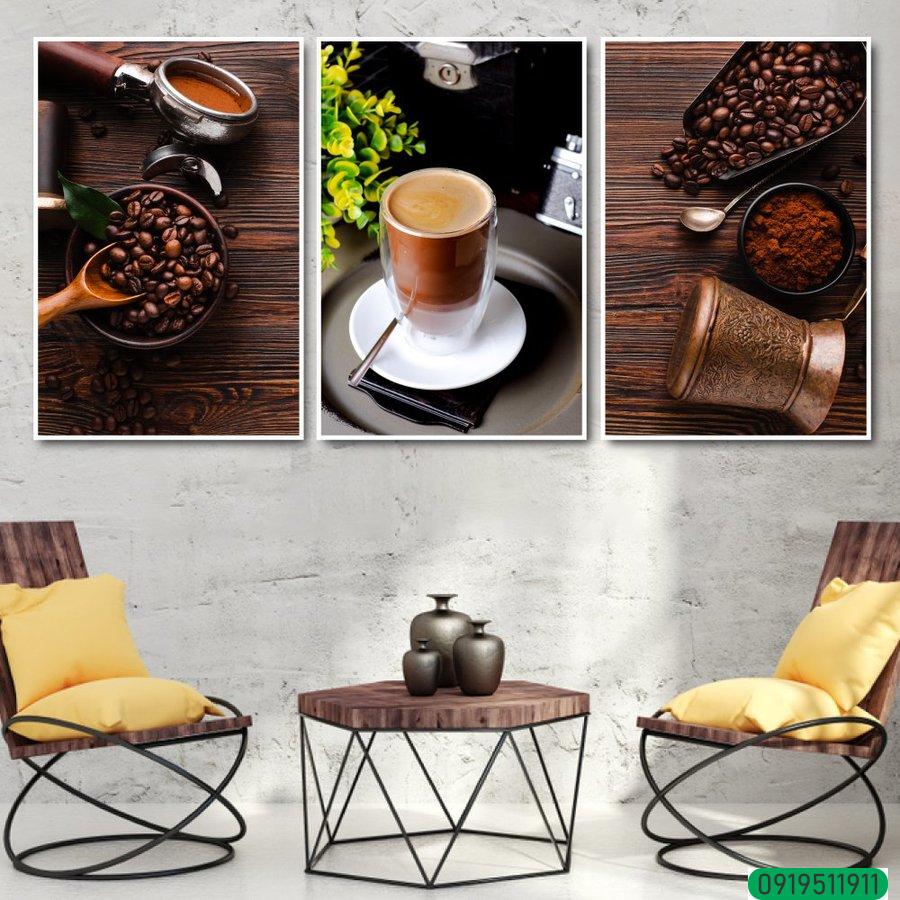 Tranh treo tường những hạt cà phê