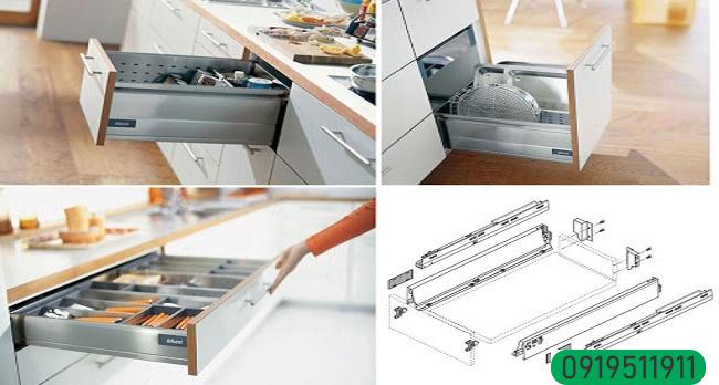 Các loại phụ kiện tủ bếp cơ bản