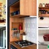 Tiết kiệm không gian nhà bếp bằng cách sử dụng kệ treo