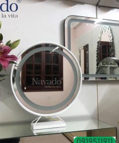 Gương đèn led để bàn trang điểm Navado