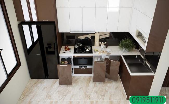 Mẫu tủ bếp chung cư hiện đại Mẫu tủ bếp chung cư hiện đại