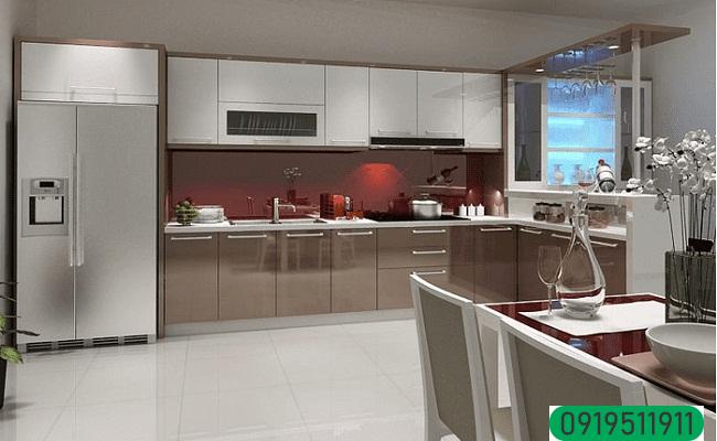 Tủ bếp đơn giản hiện đại