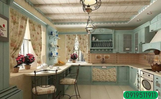 Phong cách thiết kế tủ bếp đồng quê
