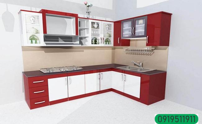Tủ bếp chữ L giá rẻ Tủ bếp chữ L giá rẻ
