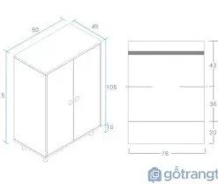 Thông tin chi tiết của tủ trang trí phòng khách giá rẻ GHS-5674
