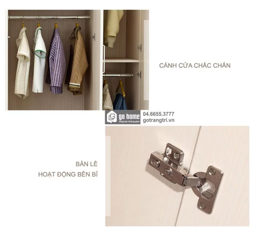 kích thước tủ quần áo