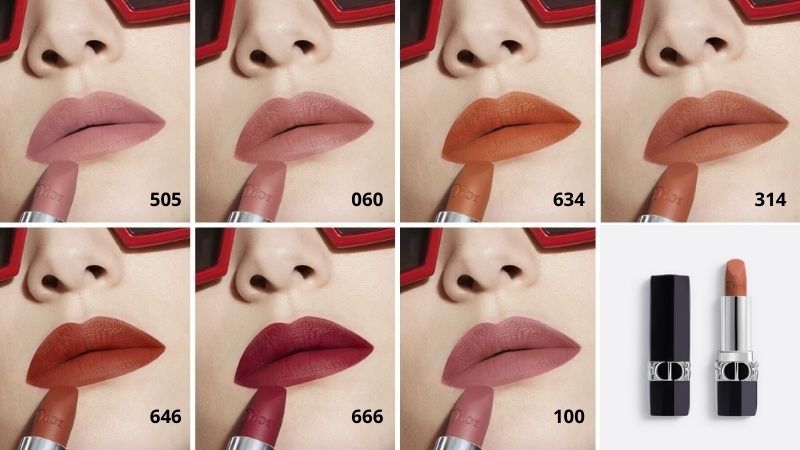 Dòng Matte của Dior Rouge Lipstick siêu lì