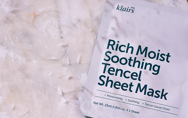 Review mặt nạ Klairs Rich Moist Soothing Tencel Sheet Mask từ người dùng