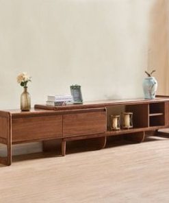 Kệ tivi bằng gỗ sồi thiết kế thông minh GHS-3464