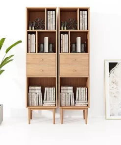 Tủ đựng tài liệu văn phòng đẹp bằng gỗ hiện đại GHS-5679