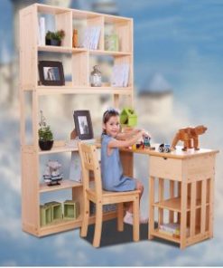 Bàn học thiết kế hiện đại bằng gỗ tự nhiên GHS-4844