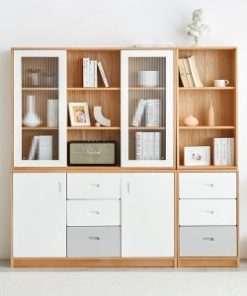 Tủ hồ sơ gỗ sồi thiết kế đa năng kiểu dáng sang trọng GHS-51417
