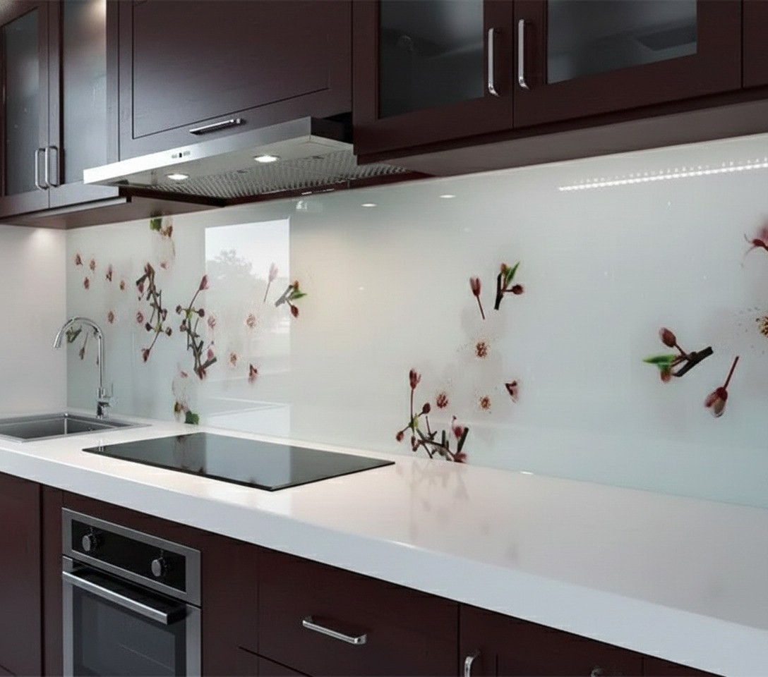 Kính ốp tường bếp Tây Ninh